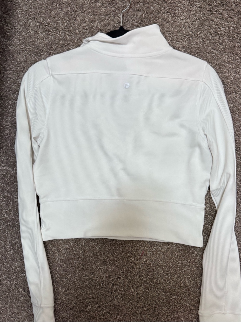 90 Degree By Reflex White Cropped Pullover Hoodie